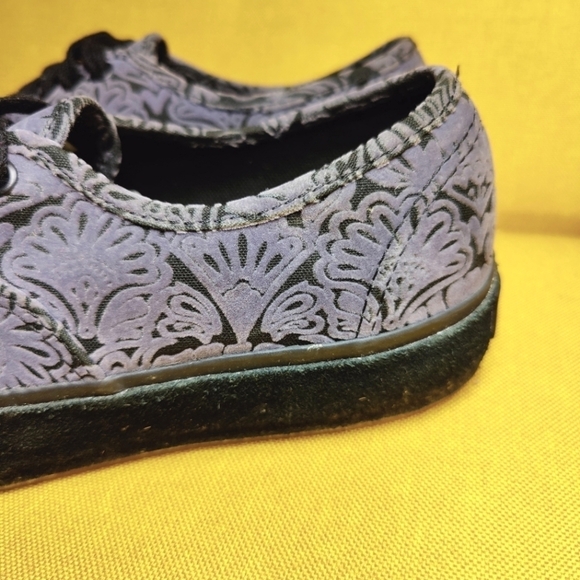 VANS Authentic Velvet Sidewall Wrapped Grey Unisex Sneakers Women's 8.5 Men's 7 - Picture 7 of 10